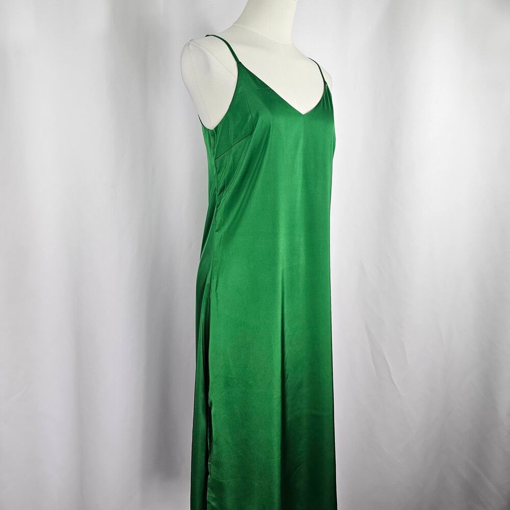 The Drop Ana Emerald Green Side Slit Midi Slip Dress Women's Size 2X NWT - Picture 6 of 15